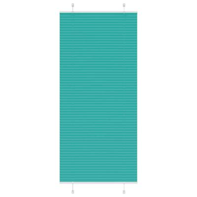 VidaXL Plissé rolgordijn 95x200 cm stofbreedte 94,4 cm petrol groen VidaXL Plissé rolgordijn 95x200 cm stofbreedte 94,4 cm petrol groen