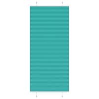 VidaXL Plissé rolgordijn 95x200 cm stofbreedte 94,4 cm petrol groen - thumbnail