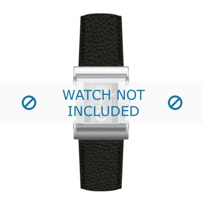 Hugo Boss horlogeband HB-10-1-14-2023 / 1512037 / 659302037 Leder Zwart + zwart stiksel Hugo Boss horlogeband HB-10-1-14-2023 / 1512037 / 659302037 Leder Zwart + zwart stiksel
