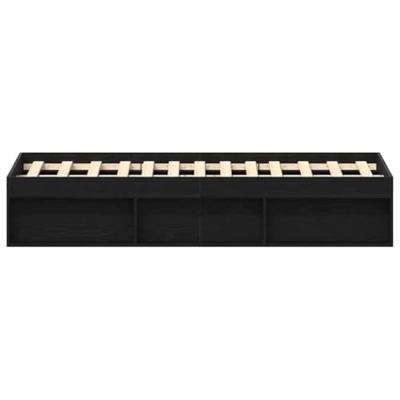 Bedframe zonder matras 120x190 cm bewerkt hout zwart eikenkleur