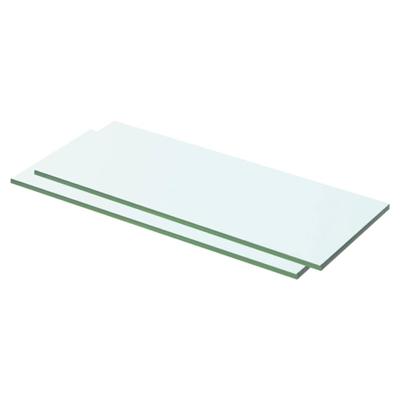VidaXL Schappen 2 st 50x15 cm glas transparant VidaXL Schappen 2 st 50x15 cm glas transparant
