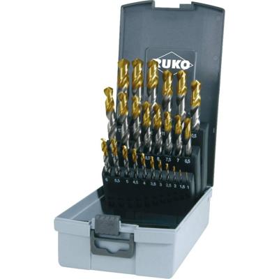 RUKO 2501215TRO HSS-G Spiraalboorset 25-delig 1 mm, 1.5 mm, 2 mm, 2.5 mm, 3 mm, 3.5 mm, 4 mm, 4.5 mm, 5 mm, 5.5 mm, 6 mm, 6.5 mm, 7 mm, 7.5 mm, 8 mm, 8.5 mm, 9 RUKO 2501215TRO HSS-G Spiraalboorset 25-delig 1 mm, 1.5 mm, 2 mm, 2.5 mm, 3 mm, 3.5 mm, 4 mm, 4.5 mm, 5 mm, 5.5 mm, 6 mm, 6.5 mm, 7 mm, 7.5 mm, 8 mm, 8.5 mm, 9