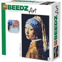 SES Creative Beedz Art Strijkkralen Meisje met de Parel 45.5x30 cm 7000 Stuks - thumbnail