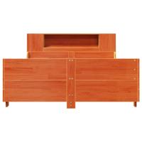 Bedframe zonder matras massief grenenhout wasbruin 200x200 cm - thumbnail