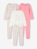 Set van 3 pyjama's voor meisjes Eenhoorns ecru - thumbnail