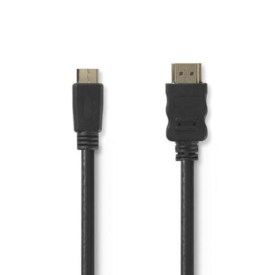 High Speed HDMI-kabel met Ethernet | HDMI-connector - HDMI-mini-connector | 1,5 m | Zwart
