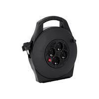 Adam Hall 3 Star CD 10 PWR kabelhaspel met 10m stroomkabel + 4x Schuko - thumbnail