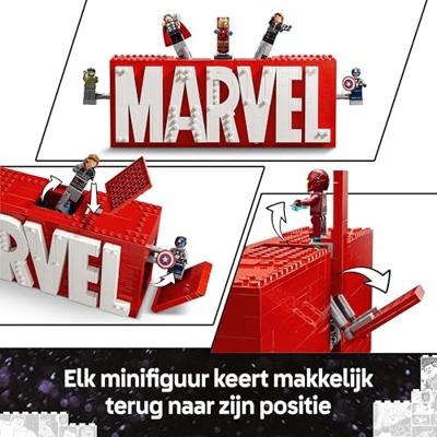 LEGO Marvel: MARVEL logo en minifiguren 76313