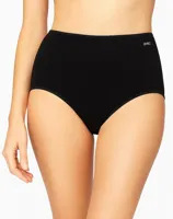 Dames Taille slip 23628 - Badstof kruisje - dames onderbroek, ondergoed - zwart, wit, huidskleur - L | Dames slip - Onderbroek - Ondergoed - L - - - thumbnail