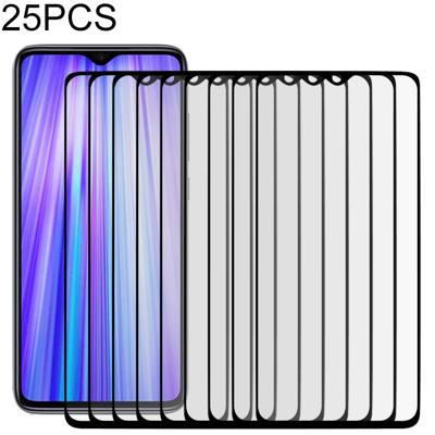 25 stuks volledige cover ScreenProtector gehard glas film voor Xiaomi Redmi Note 8 Pro
