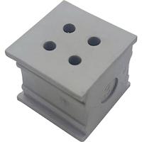 TRU COMPONENTS ELT 4/3 Kabeldoorvoering Gegroefd Klem-Ø (max.): 3 mm Elastomeer Grijs 1 stuk(s) - thumbnail