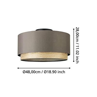 Stars of Light PlafondlampMarchena cappucino met hout - Ø 48cm - 390117