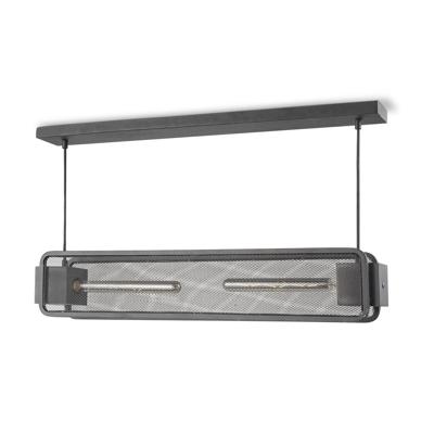 Light depot - hanglamp Weave Beam 2 lichts - zwart - Outlet