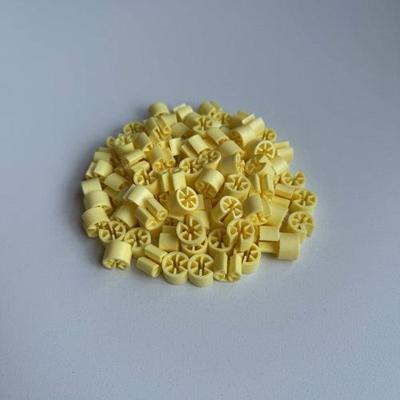 Minimarker onbedrukt licht geel 100 stuk