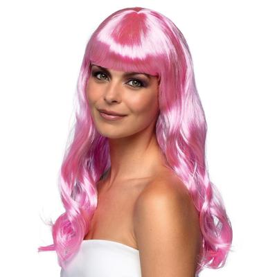 Pruik chique licht roze - thumbnail