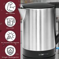 Clatronic WKS 3692 schwarz Waterkoker Aantal/Volume: 1.5 l RVS, Zwart - thumbnail