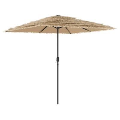 VidaXL Parasol met stalen paal 248x248x248 cm bruin