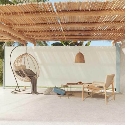VidaXL Tuinscherm uittrekbaar 200x600 cm crème