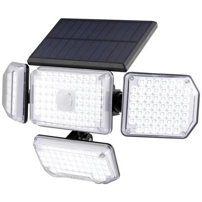 Sygonix SY-5626568 Wandlamp op zonne-energie met bewegingsmelder LED 1.265 W Zwart