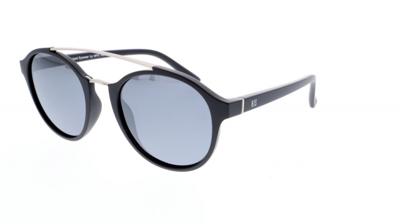 H.I.S zonnebril 98108 rond cat.3 gepolariseerd dames zwart