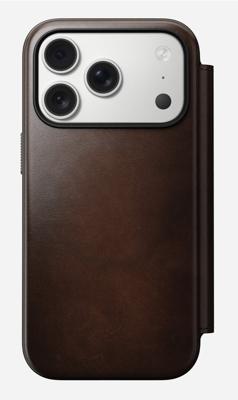 Nomad Magnetic Horween leather back iPhone 17 Pro - Black Nomad Magnetic Horween leather back iPhone 17 Pro - Black