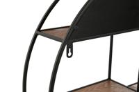 Planken Home ESPRIT Zwart Natuurlijk Metaal Hout MDF 60 x 12 x 60 cm Voor aan de muur - thumbnail