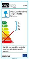 Deko Light Acamar Acamar Wandopbouwarmatuur LED vast ingebouwd Energielabel: G (A - G) 6.30 W Zwart - thumbnail