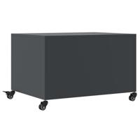 Salontafel 68x50x43,5 cm staal antracietkleurig - thumbnail