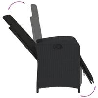 9-delige Tuinset poly rattan zwart - thumbnail