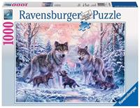 Ravensburger puzzel 1000 stukjes Arctische wolven - thumbnail