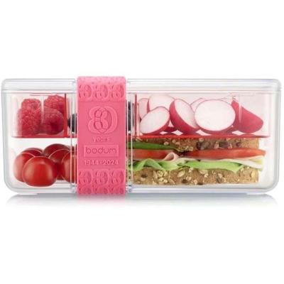 Lunchbox met compartimenten - BODUM - Topee - met bestek - Bubblegum