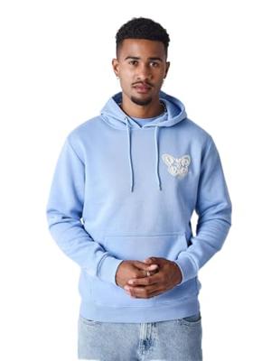 Project X Paris Papillon Hoodie Heren Lichtblauw - Maat S - Kleur: Lichtblauw | Soccerfanshop