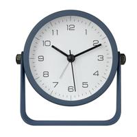 TFA Dostmann 60.1042.06 Tafelklok Kwarts Blauw Alarmtijden 1 Slepend uurwerk (geluidsloos) - thumbnail