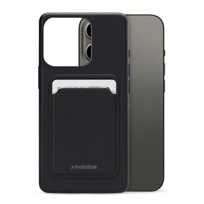 Mobilize Rubber Gelly Card Case Apple iPhone 13 Pro Matt Black