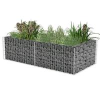 Gabion plantenbak 180x90x50 cm gegalvaniseerd staal - thumbnail