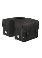 HEMA Dubbele Fietstas 60L 42x22x32 Zwart - thumbnail