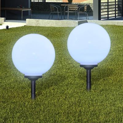 VidaXL Tuinpadlampen 2 st met grondpin led 30 cm