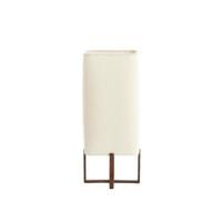 Light & Living TafellampWyn 50,5cm - crème touw met walnoot look - 1894283 - thumbnail