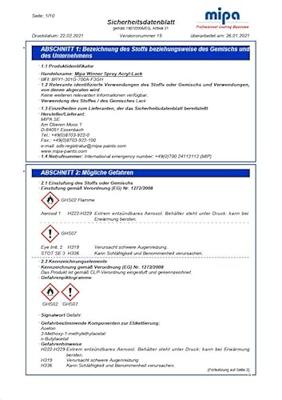 Mipa autolak "winner" acrylic lacquer black glo 400 ml