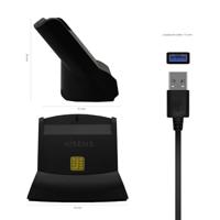 ID/SIP-kaartlezer Aisens ASCR-SN05-BK Zwart - thumbnail