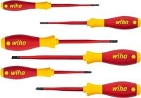 Wiha Schroevendraaierset VDE 6-delig Plat, Kruiskop Phillips - thumbnail