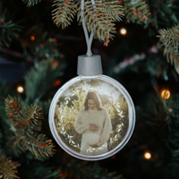 Kerstbal met foto - thumbnail