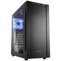 Sharkoon s25-w midi tower behuizing (zwart | 2x usb-a | window) - thumbnail