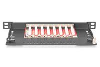 Digitus DN-91608S-SL-EA 8 poorten Patchpaneel 254 mm (10) CAT 6A 0.5 HE Ingericht - thumbnail