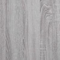Eettafel 120x60x76 cm bewerkt hout grijs sonoma eikenkleurig - thumbnail
