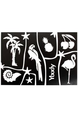 A5 stencil tropical y body