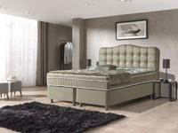 Dreamhouse - Marrakech Boxspring met opbergruimte - Kunstleer Taupe - 140 x 200 / zonder montage - thumbnail