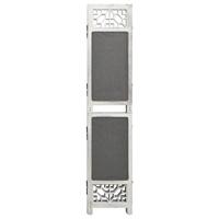 Kamerscherm met 4 panelen 140x165 cm stof grijs - thumbnail