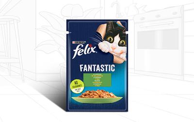 Purina Felix Fantastic konijn in gelei - 85g