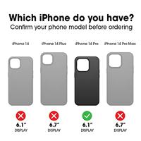 OtterBox Trusted Glass-screenprotector voor iPhone 14 Pro, gehard glas, x2 krasbescherming, bescherming tegen vallen en splinters - thumbnail